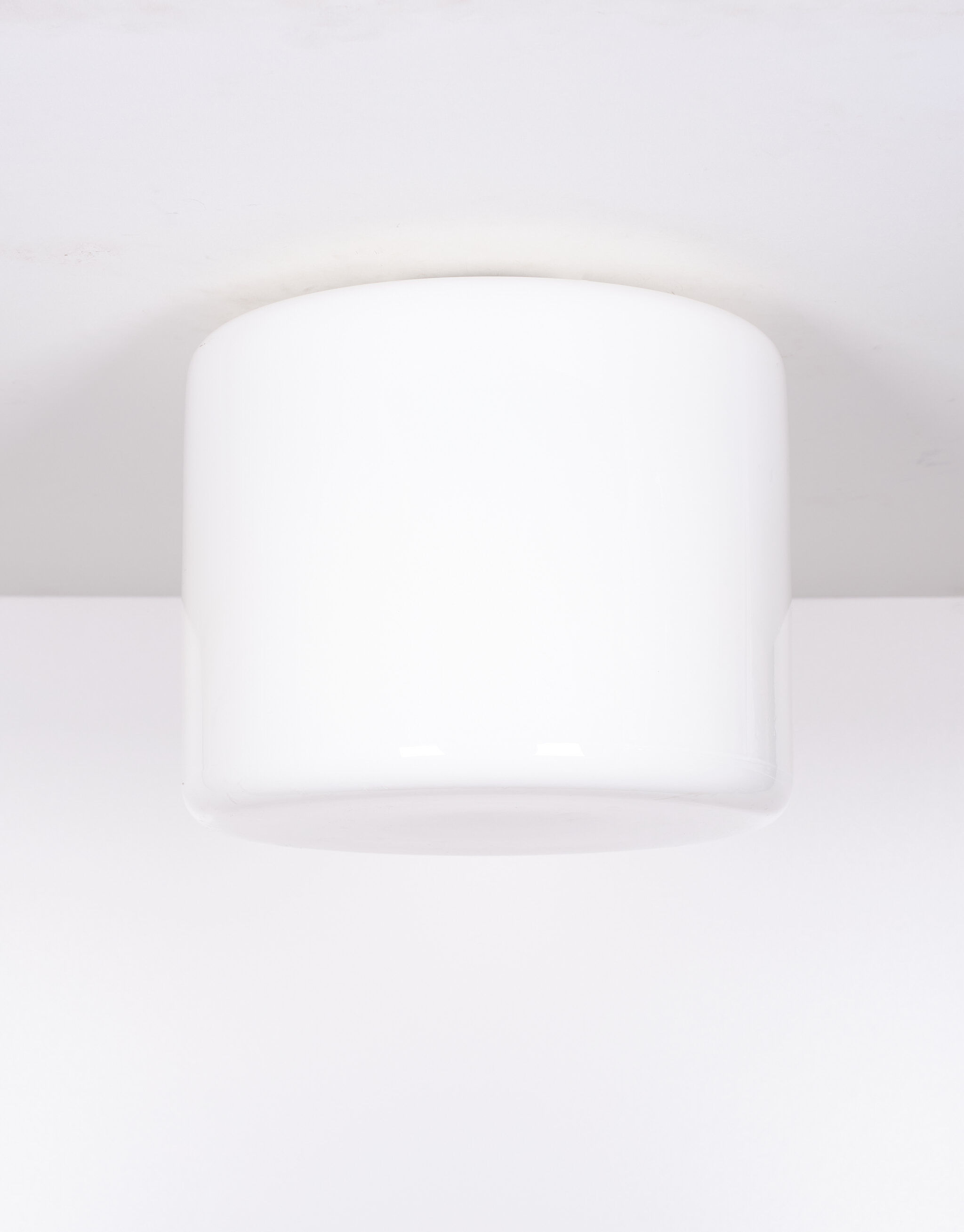 Large Prof Wilhelm Wagenfeld Opaline Pendant Lamp 1930s