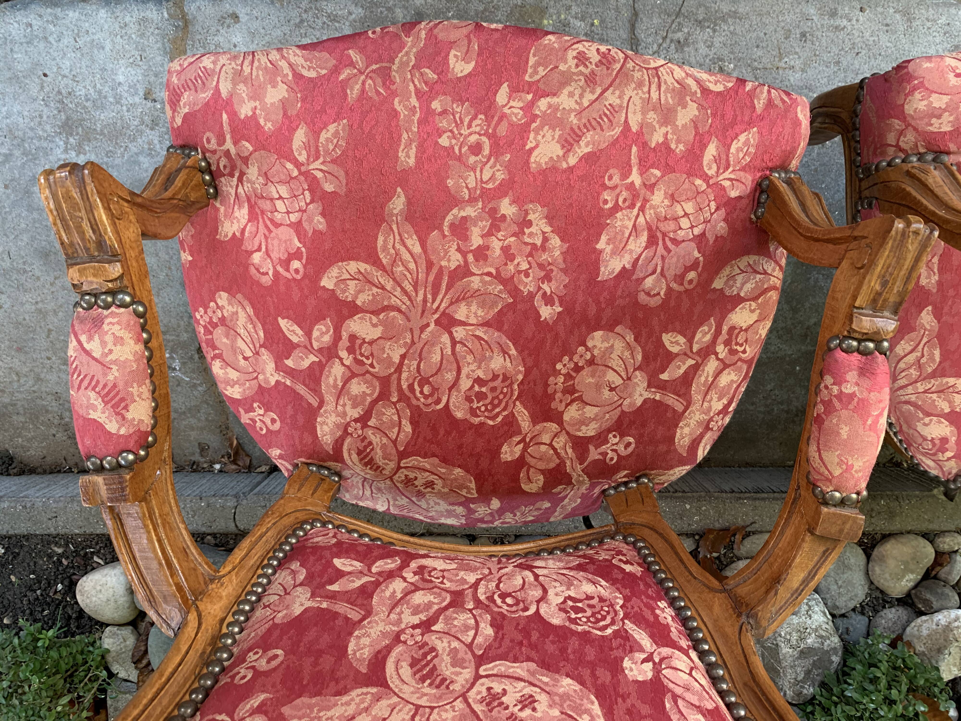 Pair of pink armchairs