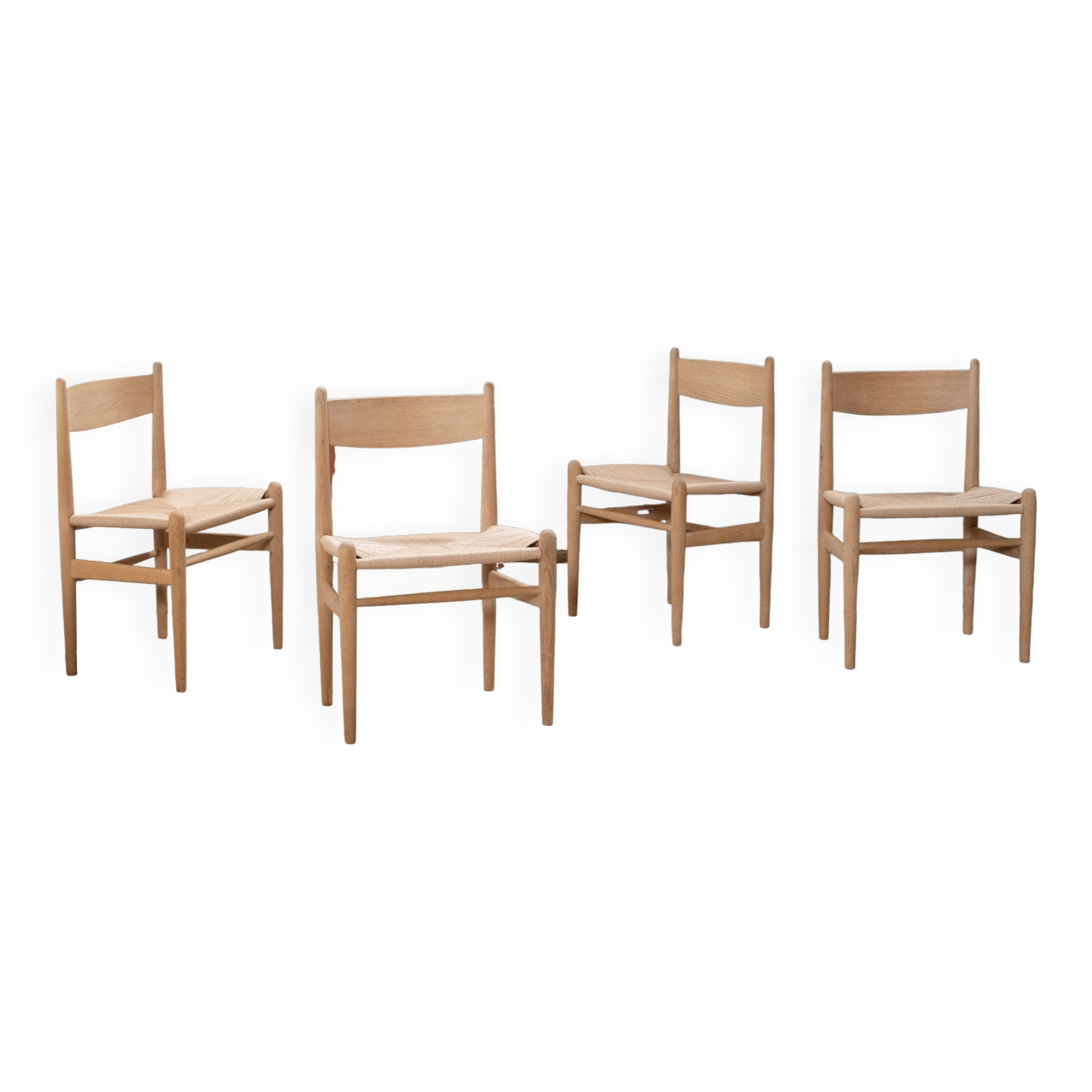 4 chaises CH36 d'Hans J. Wegner par Carl Hansen & Son