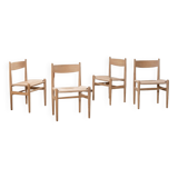 4 chaises CH36 d'Hans J. Wegner par Carl Hansen & Son