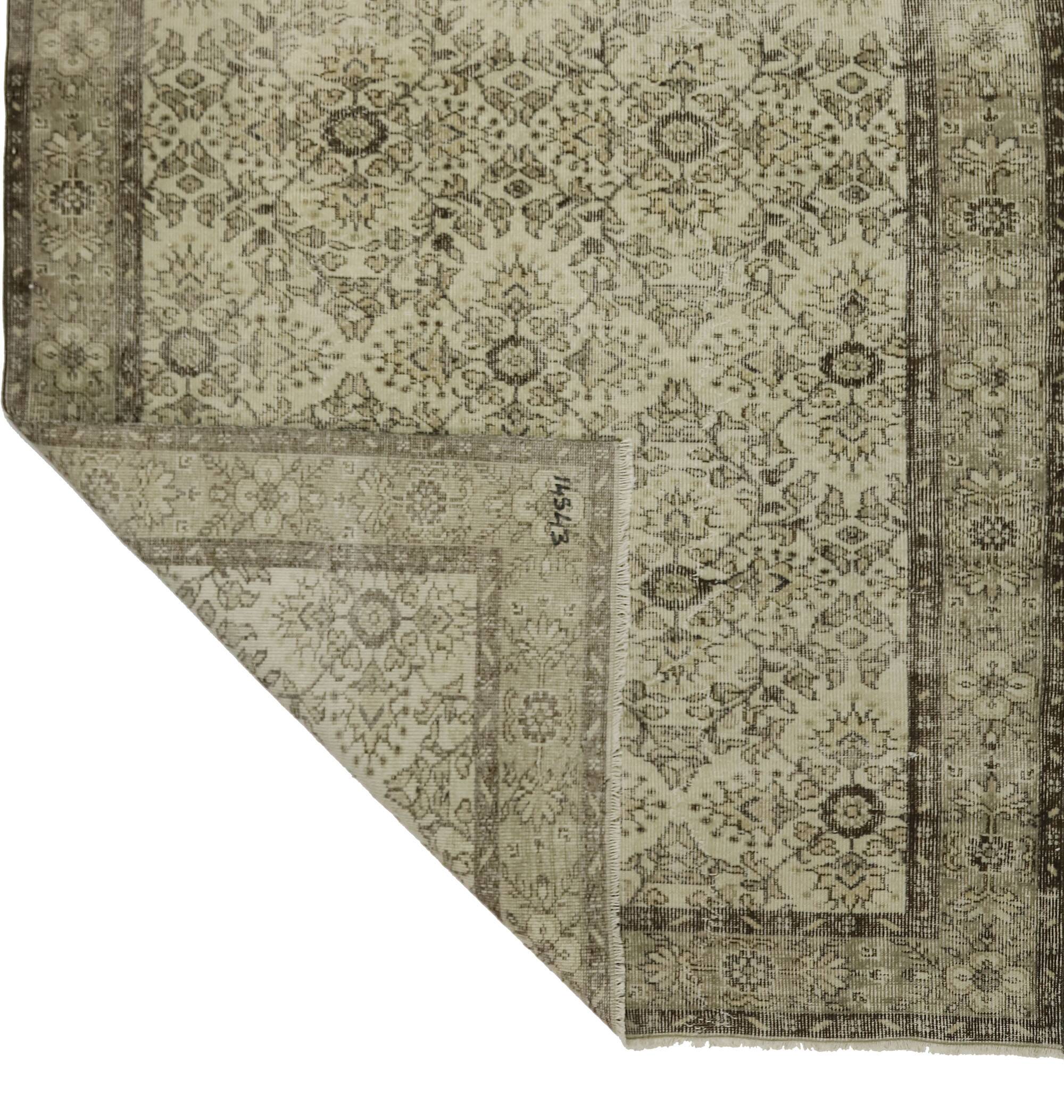 Turkish Anatolian Handmade Vintage Rug 270 cm x 165 cm