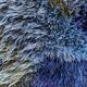 Mid-century Modern High Pile Blue Rya Rug, Sweden, 1960s
