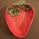 Slip cup - strawberry shape - Portuguese work - 1980s