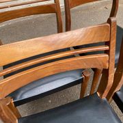4 dining chairs in Vintage Mid-Century Scandinavian style from the 60s.