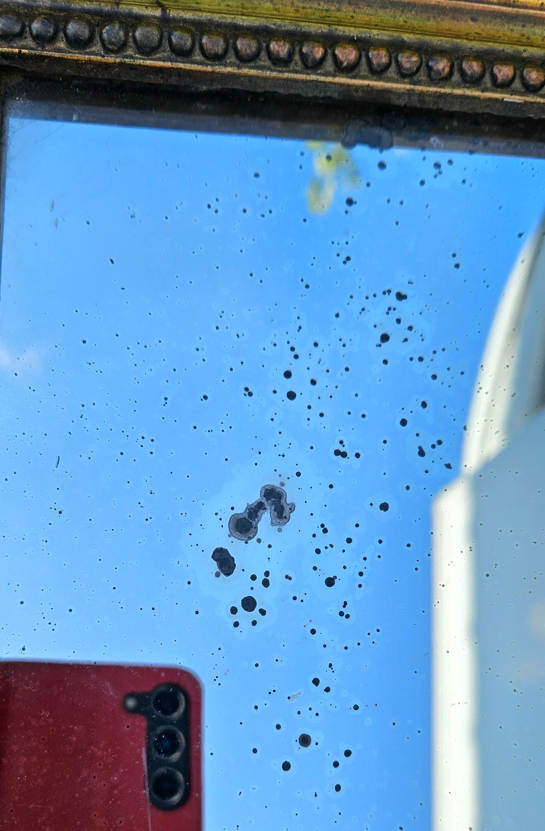 19th century mirror 37x45cm