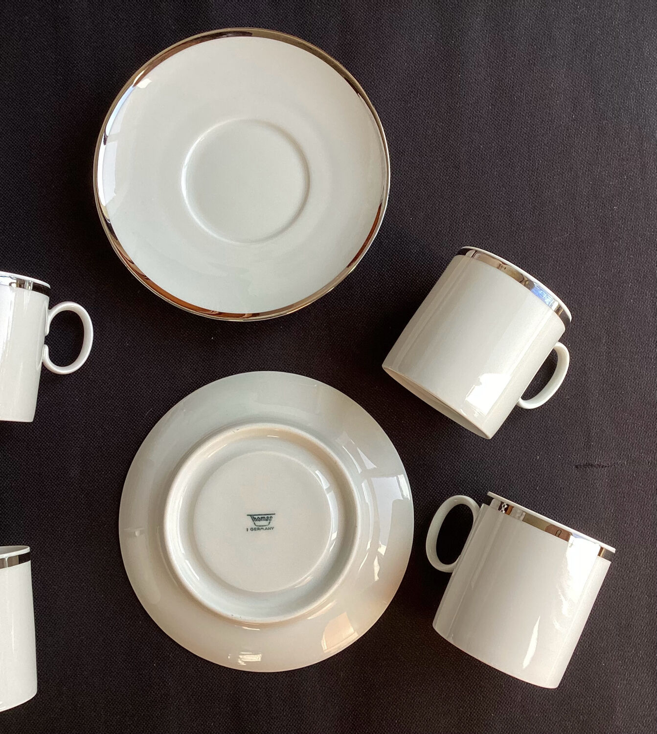 Set of 4 cups and 4 saucers Thomas Germany