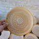 Set of 12 flat plates in stoneware Niderviller model Fauve from the 1960s.
