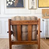 Fauteuil en pin vintage 70/80