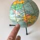 Earth Globe tripod Girard Barerre Thomas, 1960s