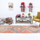 3X11 Oushak Runner Rug, Handmade Runner Rug, 3x11 Runner Rug, 349x86Cm