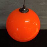 Vintage orange sphere chandelier