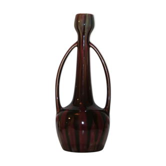 Vase Art Déco en barbotine de De Bruyn