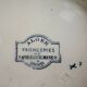 Old footed ceramic pie dish Sarreguemines – Algiers