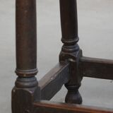 Grande table d'appoint / tabouret anglais antique