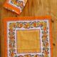Set of 5 seventies table napkins