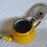 Ancient enamelled teapot