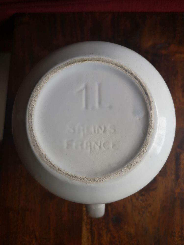 Glazed ceramic pitcher - Salins - 1960s