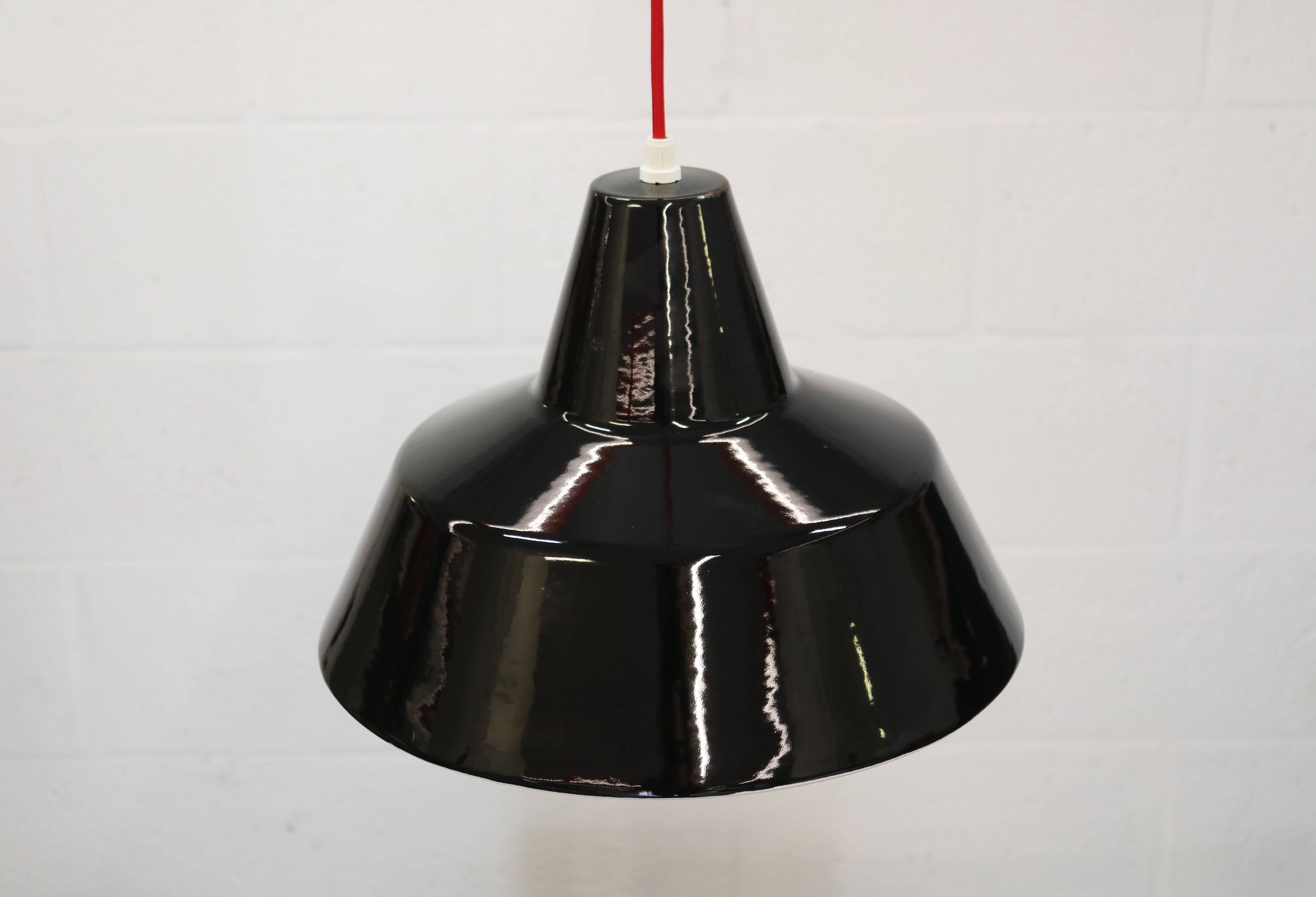 Danish industrial pendant lamp by **Louis Poulsen**, model **Vaerksteds**
