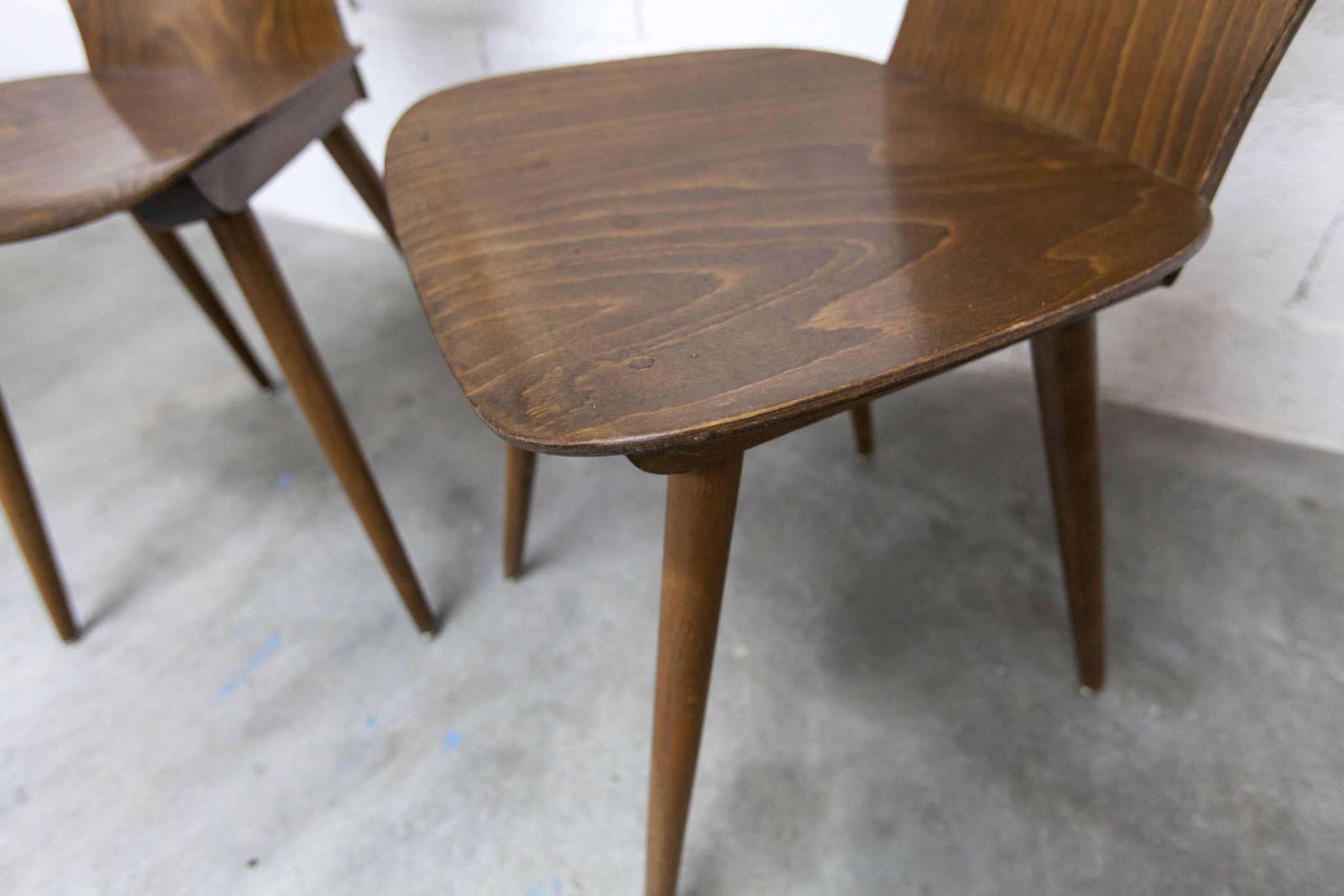 Pair of Baumann chairs model Gentiane 1960
