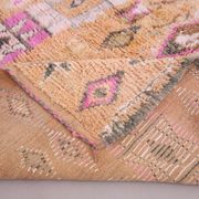Peach Vintage Moroccan Rug 182 x 348 cm - Berber Wool Rug For Living Room