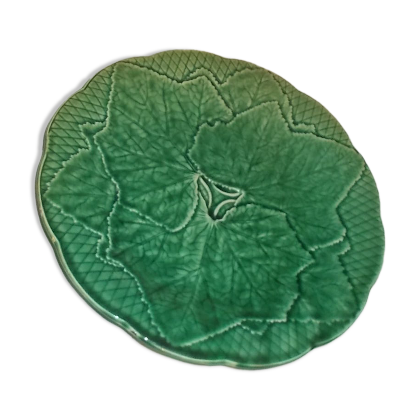 Bowl with green vine leaves