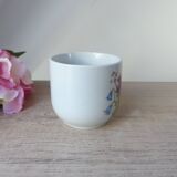 Ancienne tasse fleurie en céramique vintage