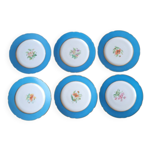 6 assiettes à dessert - vieux