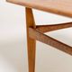 Table d'appoint en chêne par Karl-Erik Ekselius pour JOC, Suède, années 1950.