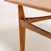 Oak side table by Karl-Erik Ekselius for JOC, Sweden, 1950s