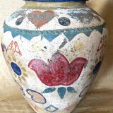 Polychrome decorated terracotta jar