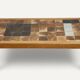 Coffee table by Pierre Chapo in solid elm and ceramic – circa 1960