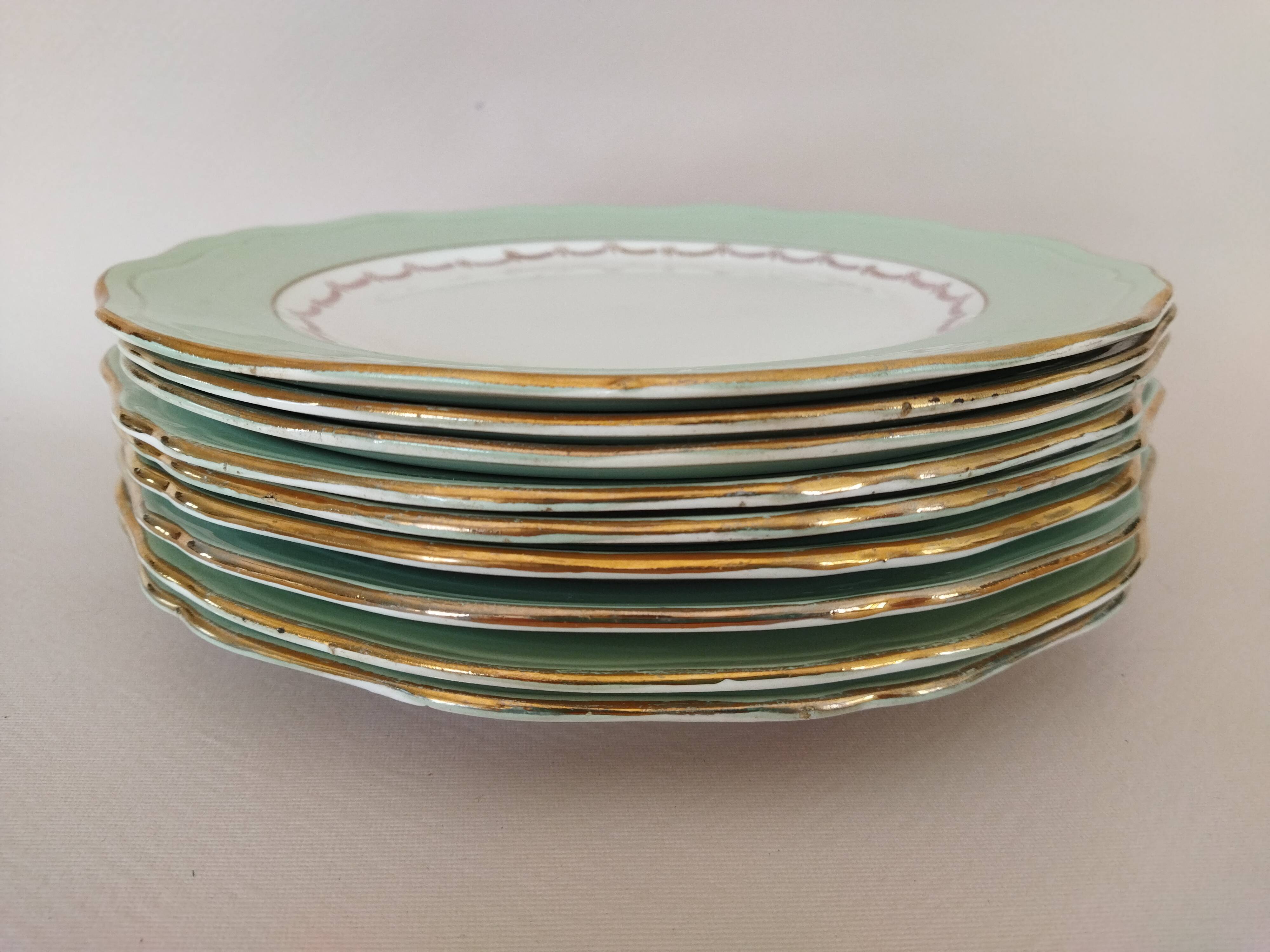 9 flat plates L'Amandinoise "Cafés Nico"