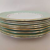 9 flat plates L'Amandinoise "Cafés Nico"