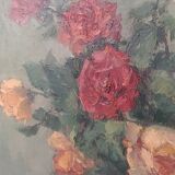 Still life with bouquet of flowers