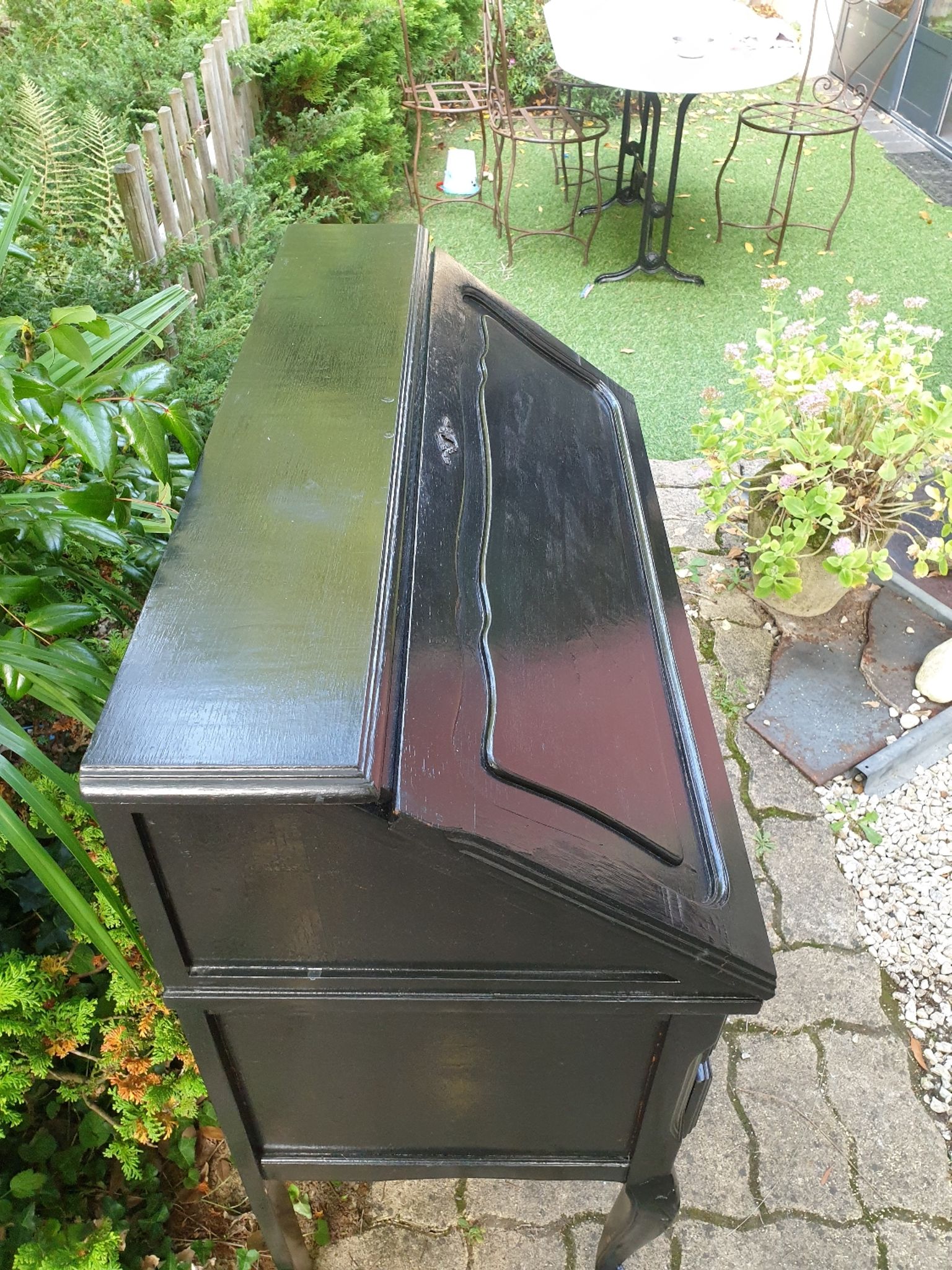 Louis XV black secretary desk