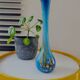 Multicoloured soliflore vase, presumably France.