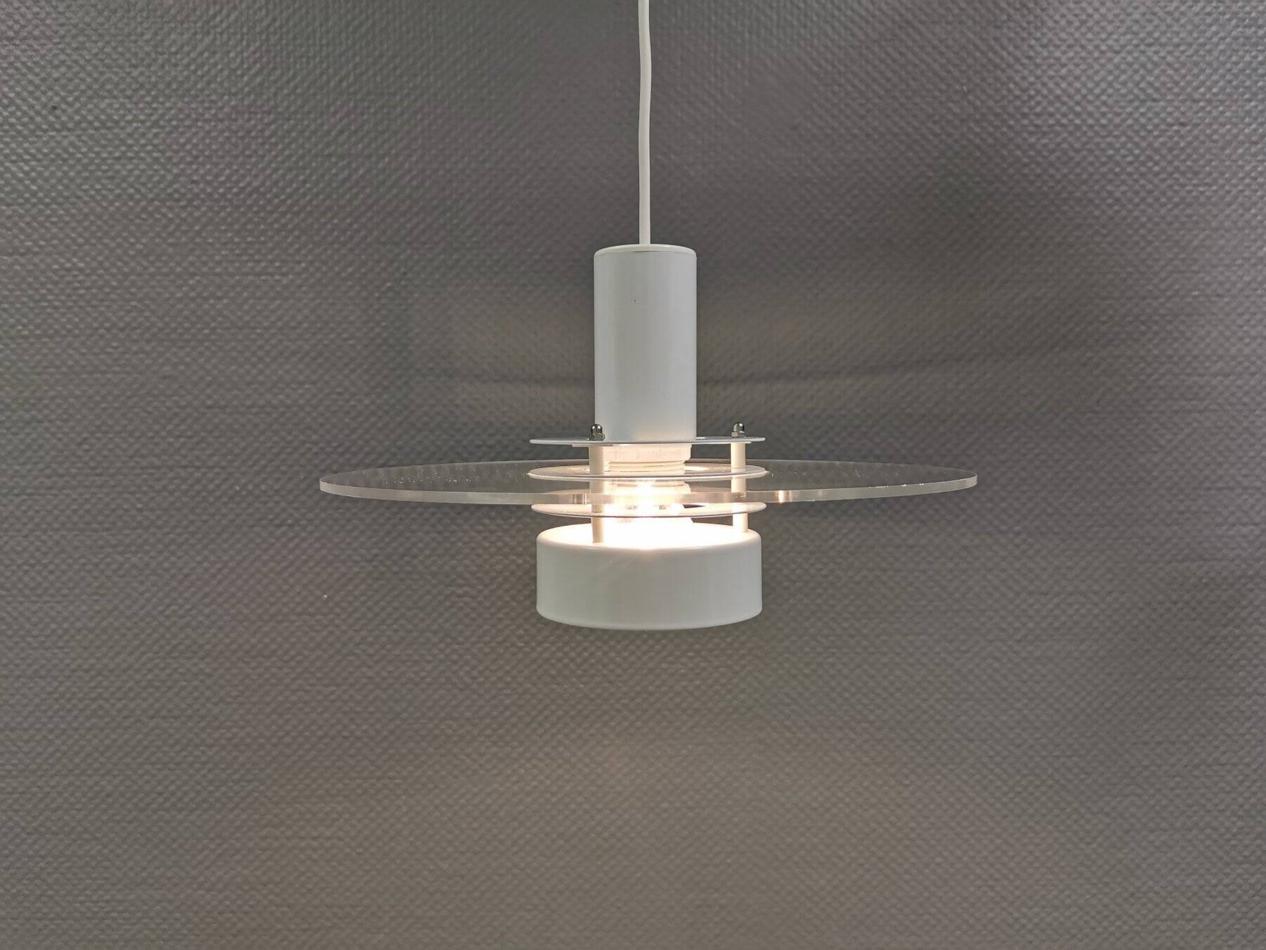 Classic Space Age pendant lamp from the 1980s, Denmark.