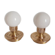 Pair of golden lamps