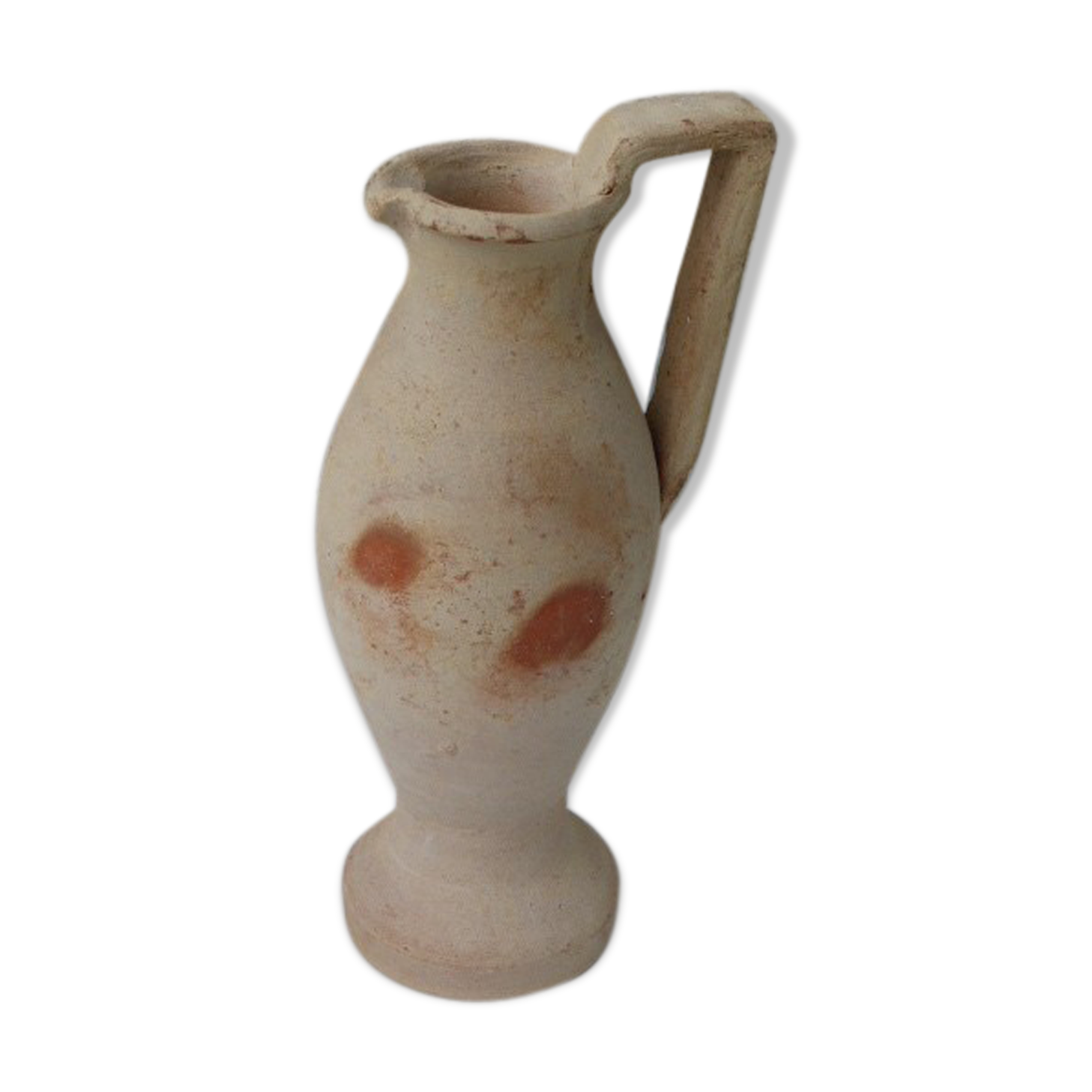 Vase amphora in vintage earth