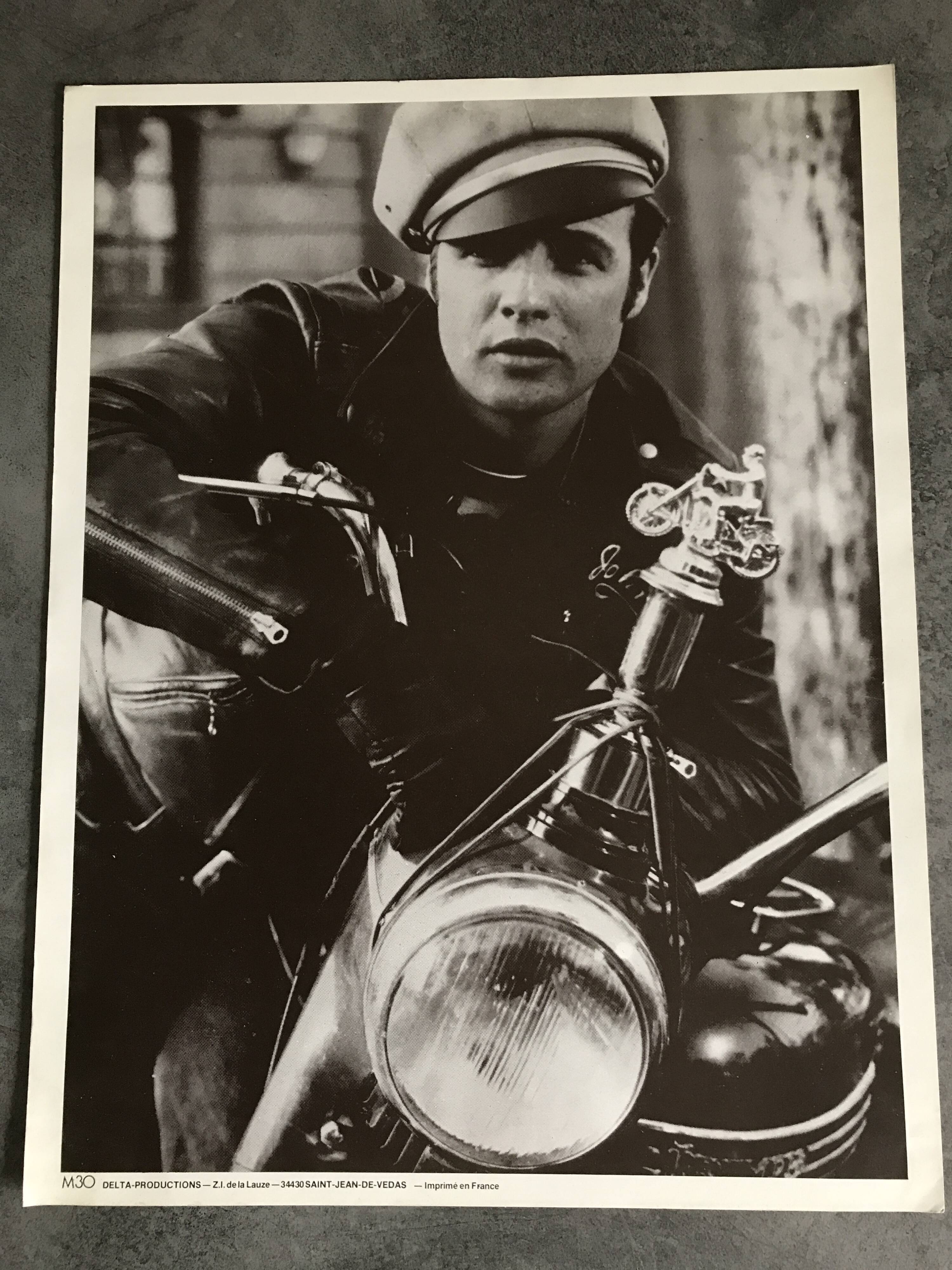 Vintage Marlon Brando in "The Wild One" POSTER, Delta Production M30
