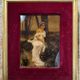 Cuno Freiherr Von Bodenhausen (1883): 2 oil paintings on porcelain