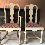 Set of 6 chairs and 2 armchairs Claude Mahey