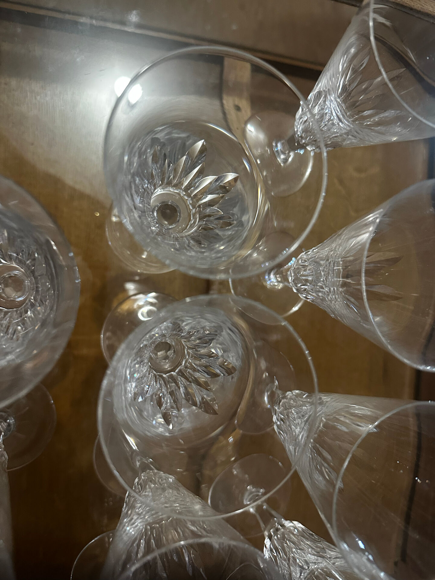 12 Baccarat champagne flutes model Carcassonne - stamped