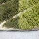 Tapis berbère marocain M'rirt bicolore vert 2,91x2,04m