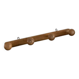 Patère en bois blond