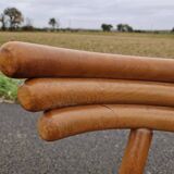 Set of 4 solid organic chairs