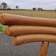 Set of 4 solid organic chairs