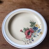 Compotier ancien villeroy et boch mettlach 1584 décor floral