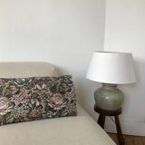 Pair of cushion covers, old tapestry and cotton gauze