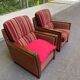2 Art Deco inspired armchairs Cavel France 2000s